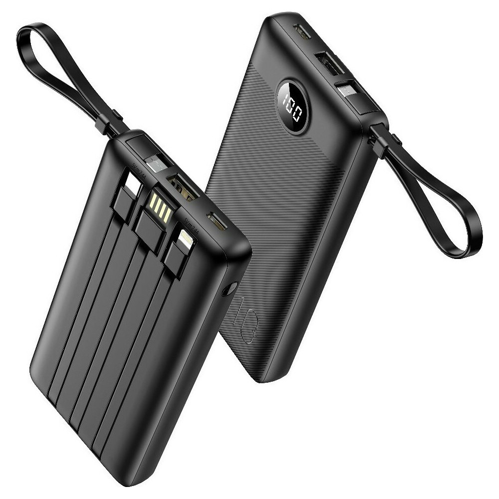 Veger C10 (VP1116) Power Bank 10000mAh | USB + Type-C + Lightning + microUSB Output | USB + Type-C Input | LED Display