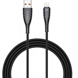 Veger V105 USB σε Lightning Cable | Braided κατασκευή | 2.4A Fast Charging | 1.2m