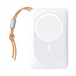 Veger MagOn Magnetic Power Bank 10000mAh White | USB @ 22.5W + Type-C @ 20W + Wireless @ 15W Output | Κολλάει και... Φορτίζει!