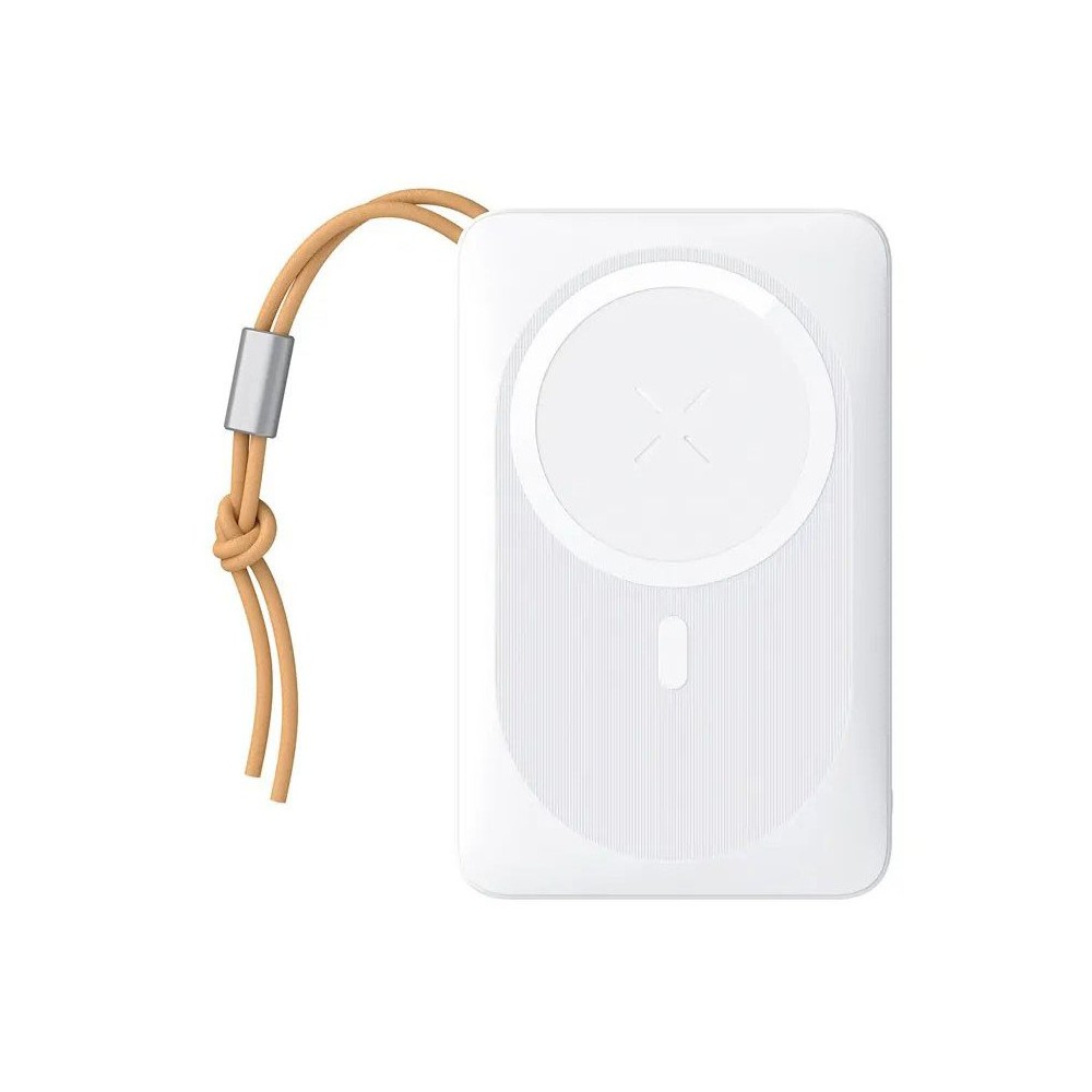 Veger MagOn Magnetic Power Bank 10000mAh White | USB @ 22.5W + Type-C @ 20W + Wireless @ 15W Output | Κολλάει και... Φορτίζει!
