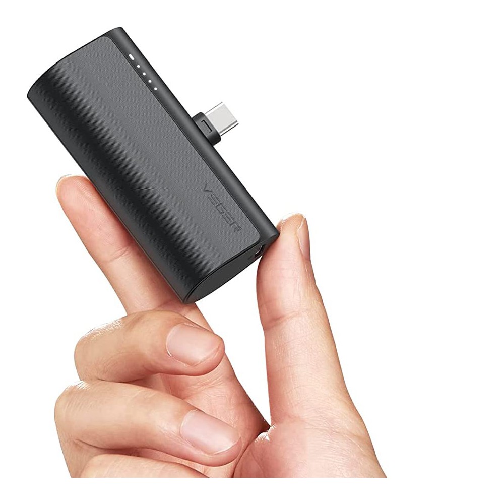 Veger V0556 Plugon-C Power Bank 5000mAh | Ενσωματωμένη θύρα Type-C @ 20W | LED Indicator