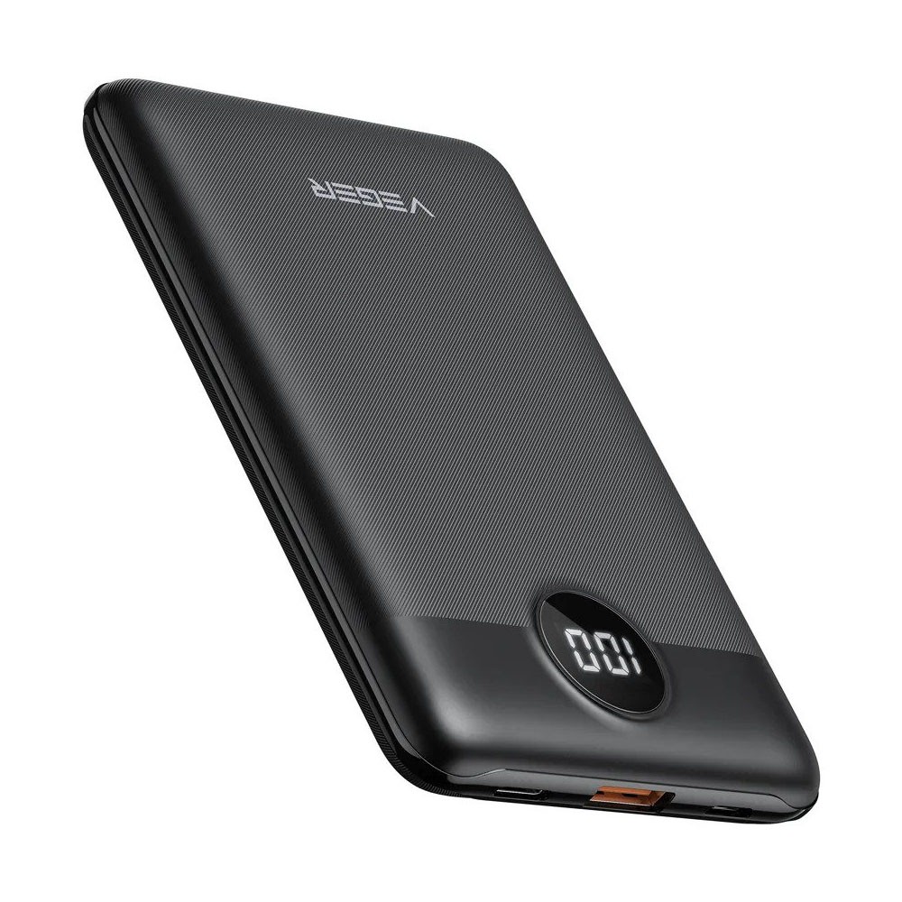 Veger S11 Ultra Mini Design Power Bank 10000mAh Black | USB + Type-C @ 22.5W Output | Για Smartphones & Tablets