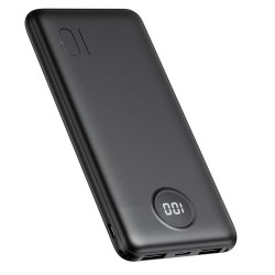 Veger L10 Ultra Slim Power Bank 10000mAh Black | 2 x USB @ 10W Output | Ένδειξη Ποσοστού Μπαταρίας | Smartphones & Tablets
