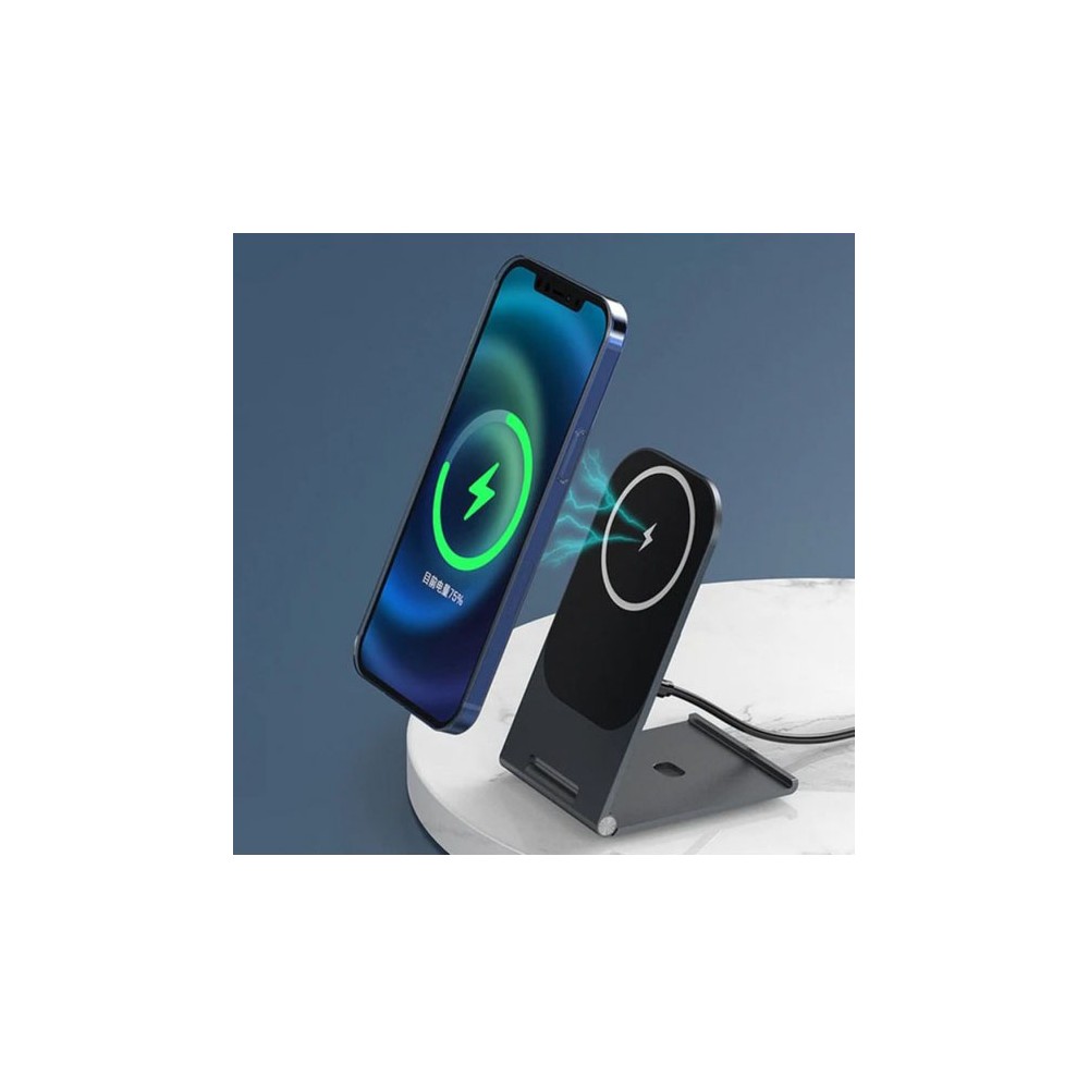 Veger Y56 Wireless Fast Charging 15W Magnetic Foldable Pad | Βάση Στήριξης + Ασύρματη Φόρτιση + Μαγνητική + MagSafe