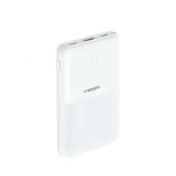 Veger S12 White Ultra Mini Design Power Bank 10000mAh | USB @ 22.5W + Type-C @ 20W Output | Για Smartphones & Tablets