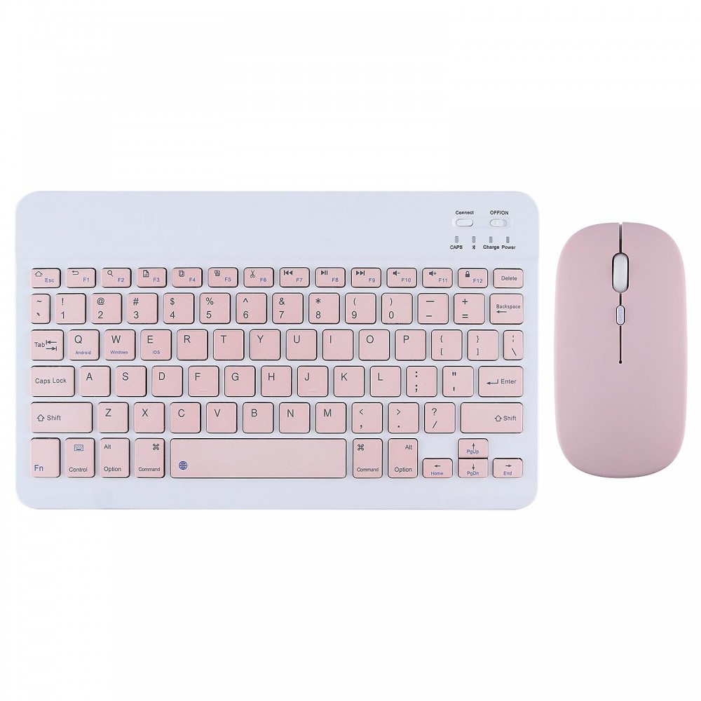 Soultronic MKK11 Pink Mini Wireless Bluetooth Keyboard & Mouse | QWERTY με υποστήριξη ελληνικών