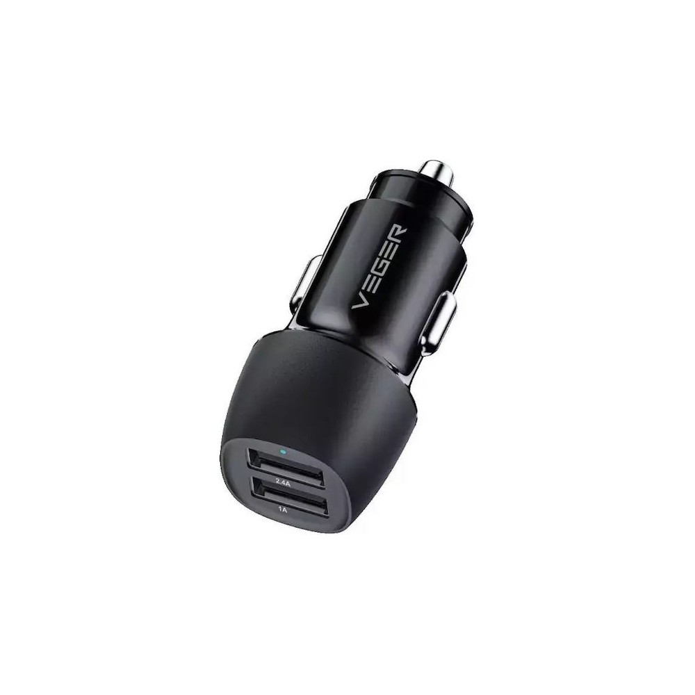 Veger CC316-2A Dual Port USB Fast Car Charger 17W