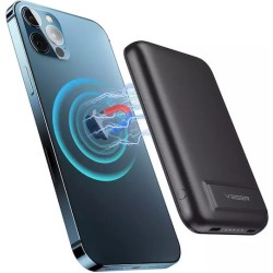 Veger MagOn Kick Magnetic Power Bank 5000mAh | Type-C @ 20W + Wireless @ 15W Output | Κολλάει, στηρίζει και... Φορτίζει!