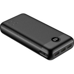 Veger L30 Power Bank 30000mAh Black | 3 x USB + Type-C @ 20W Output | Για Smartphones & Tablets