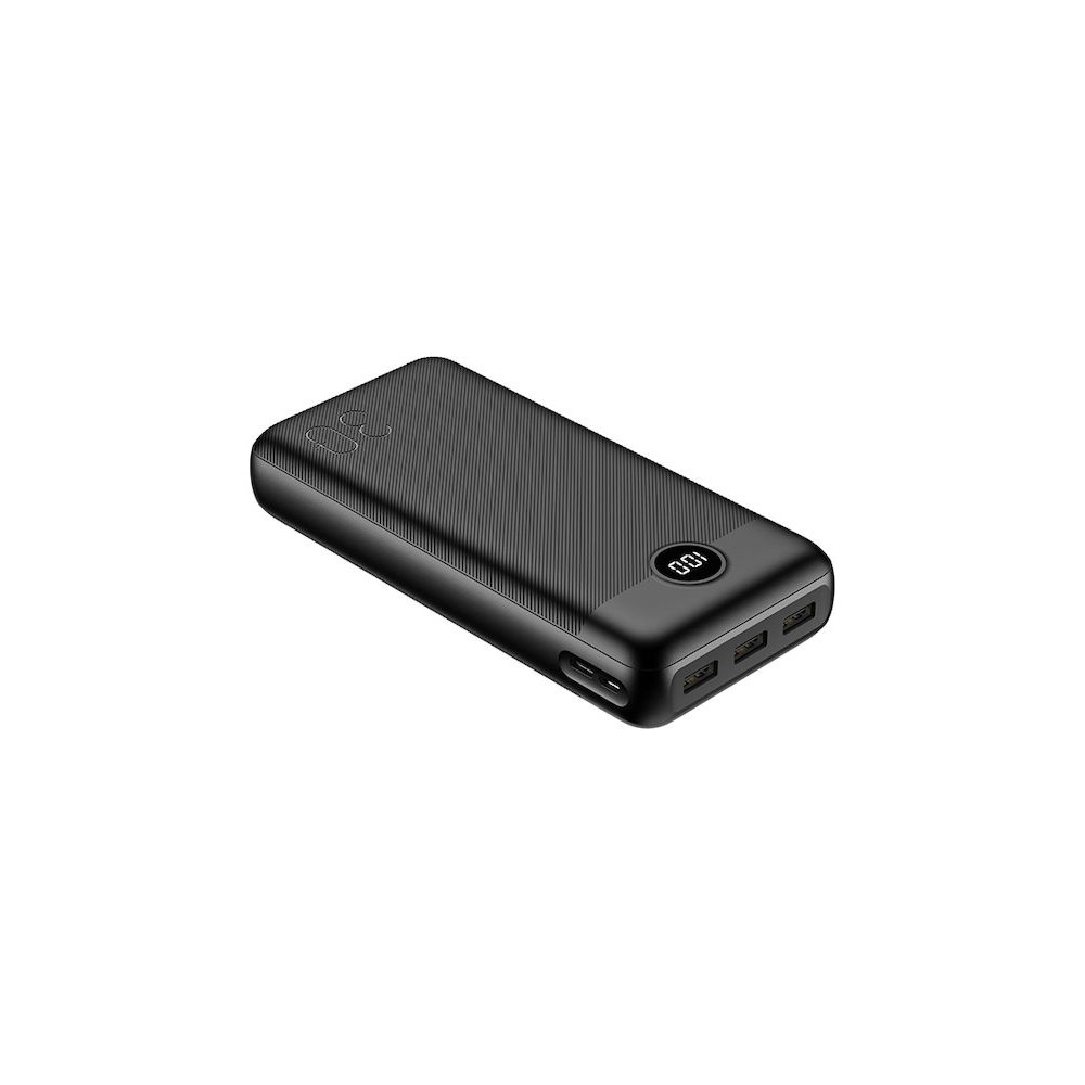 Veger L30 Power Bank 30000mAh Black | 3 x USB + Type-C @ 20W Output | Για Smartphones & Tablets