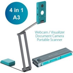 IRIScan Visualizer-7 Dyslexic 4 σε 1 (Κάμερα Web, Οπτικοποιητής, Κάμερα Εγγράφων, Φορητός Σαρωτής) A3 (464665) - Μπλέ