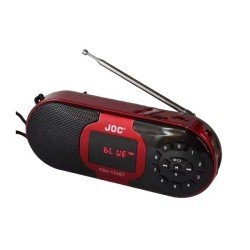 Joc TGK-123BT Red Portable Bluetooth Speaker with FM Radio + microSD + USB + Line-Out