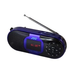 Joc TGK-123BT Blue Portable Bluetooth Speaker with FM Radio + microSD + USB + Line-Out
